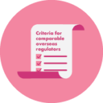 Criteria for comparable overseas regulators